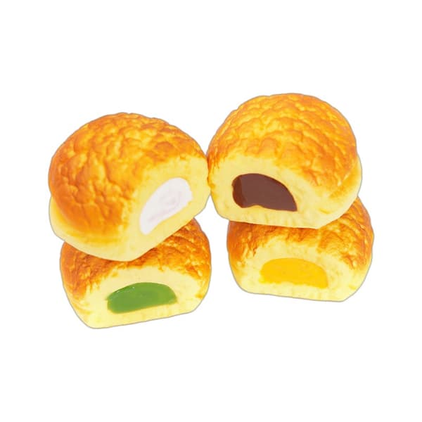Dekompresjonsleker, PU-simulerte sakte tilbakeslagsbrødlekker, simulerte matleker, fyllvæske, brødleker Matcha color