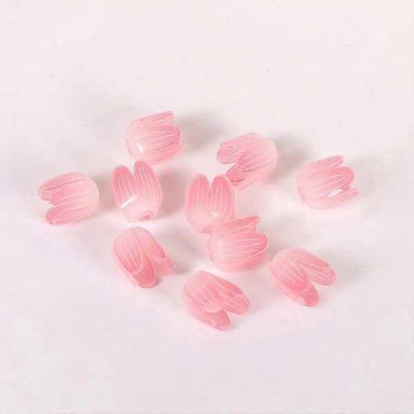 DIY Håndlaget Tulip Nattlys, Dekorativ Blomsterlampe, Soverom Nattbordsrom Dekor, Perfekt Gave til Jenter rød red Material pack