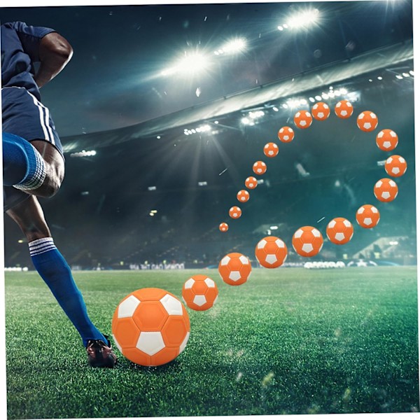 Fodbold til fritidsbrug, børns curve ball, gummiforet curve fodbold, diameter 20 cm, bueformet fodbold med lufthuller, egnet til udendørs leg