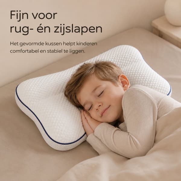 Pute for barn, pustende sovepute 50 x 30 x 6 cm hvit Wit 30 cm x 50 cm