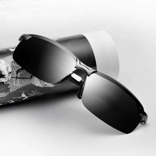 Dag og natt dual bruk briller polariserte solbriller herre ny solbrille