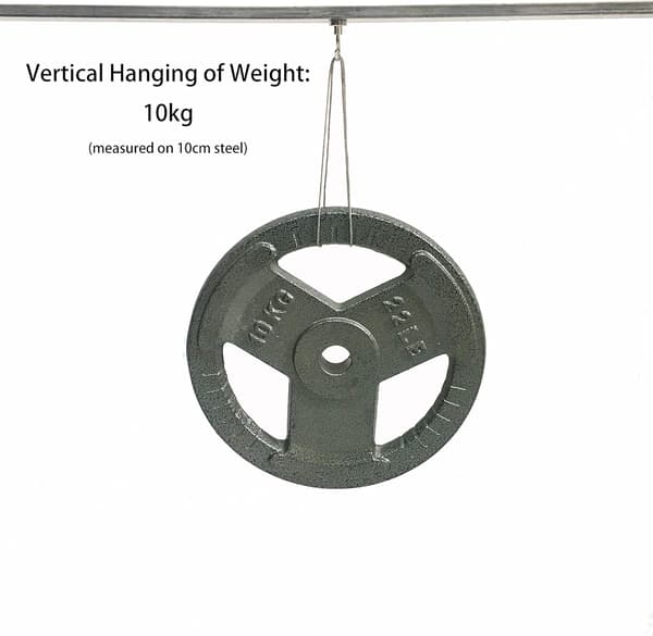 10-pack magnetiska krokar, 10 kg+ stark magnet med kylskåpskrok