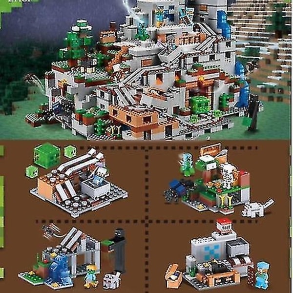 REMAKE Aleko Minecraft Set Berg Grotta Minecraft My World serie lämplig julklapp