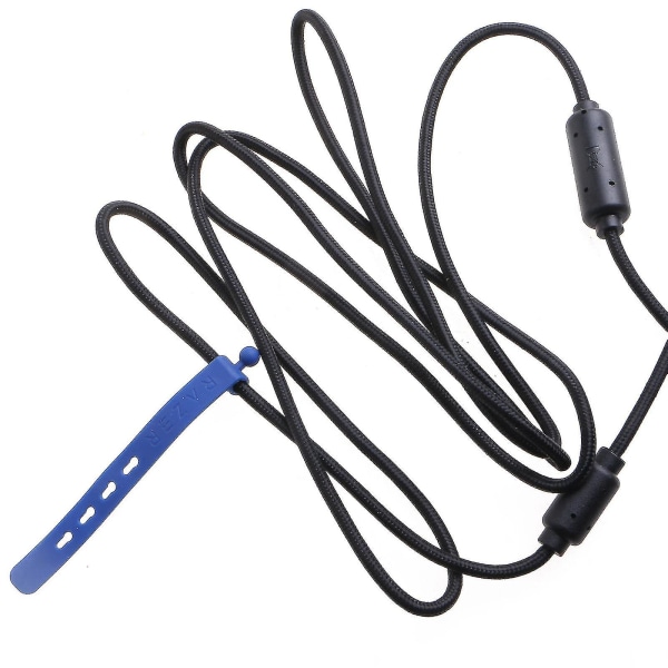 1,9 m löstagbar USB kabel Nylon flätad tråd ersättningstråd för Razer Wolverine Xbox One spelkontroller Reparationsdeltillbehör