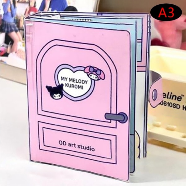 Stillebog Sanrio Doudou bog pædagogisk hjemmelavet Kuromi bog{EE} A3