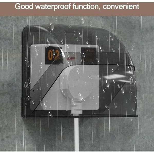 Waterproof Socket Protective Box - For Outdoor Use - For Outdoor Use in Gardens or on Patios (White)