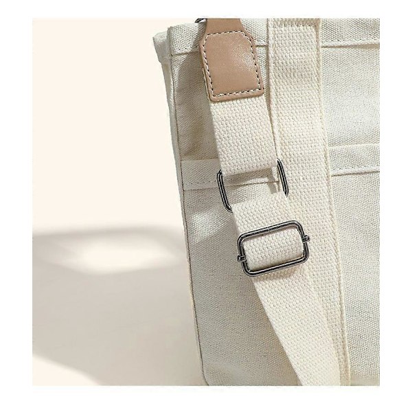 Canvas Tote Bag med Flere Rom for Kvinner