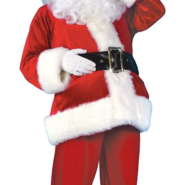 9-delars Jultomtedräkt Jultomtedräkt För Män Kvinnor Vuxen Vuxen Jultomtedräkt För Julfest Julaftonsdräkt XXL