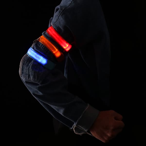 Blinkende armbånd LED Lys RØD USB-LADING USB rød rode USB Charging-USB Charging
