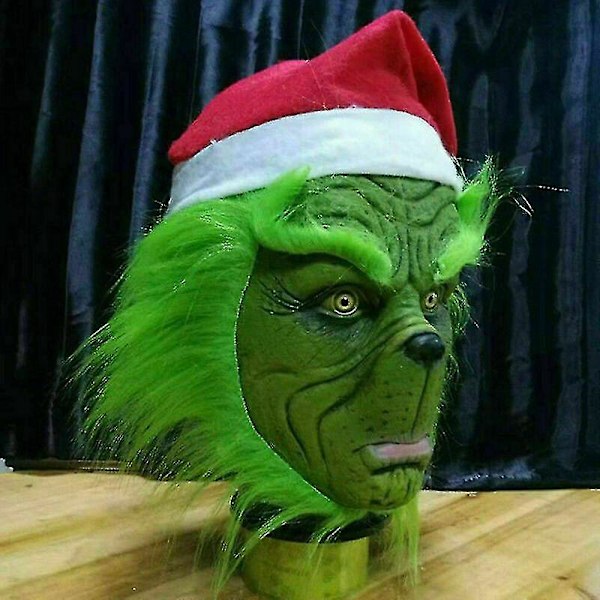 Kuinka Grinch varasti joulun -naamio joulujuhliin Cosplay-asu Hauska puku