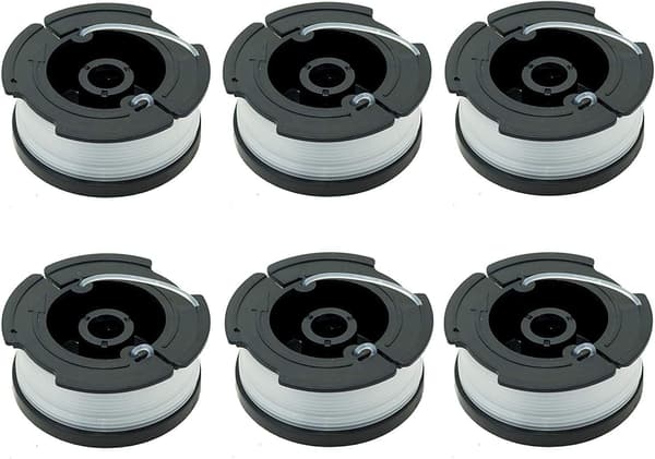 6-pack spolar A6481 A6485 för Black Decker-trimmare