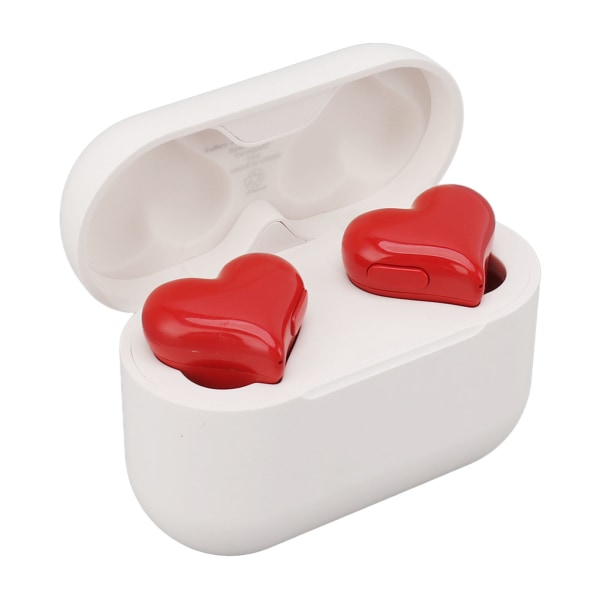 Trådlösa hörlurar Snygga söta hjärtformade brusreducerande HiFi Stereo Bluetooth -hörlurar för musiksamtal