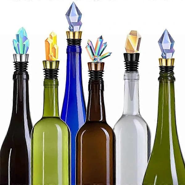 20-pack Blank Bottle Stoppers with Threaded Post Metal Wine Stopper Inserts Set Hardware for Wood You As Shown