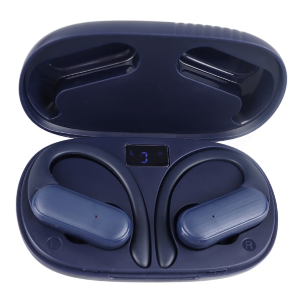 Bluetooth hörlurar Stereo Vattentät Earhook Design Trådlösa hörlurar med case för sportlöpning