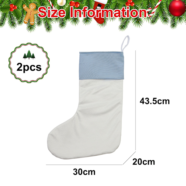 2-pack julstrumpor Tomma julstrumpor Eldstad