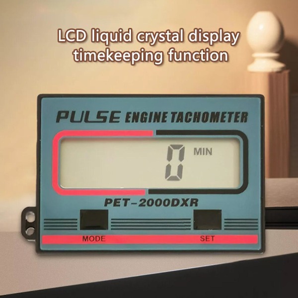 Digitalt turtallsmåler og timer - Motor-encoder, 1~99999 minutter, induktiv design