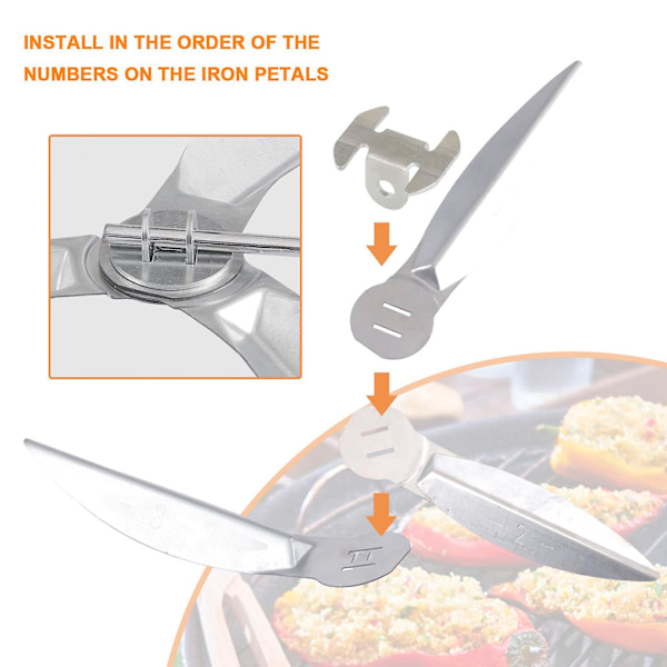 22-1/2-tommer One-Touch rengøringssystem kit til Weber Grill Dele 7444 Weber