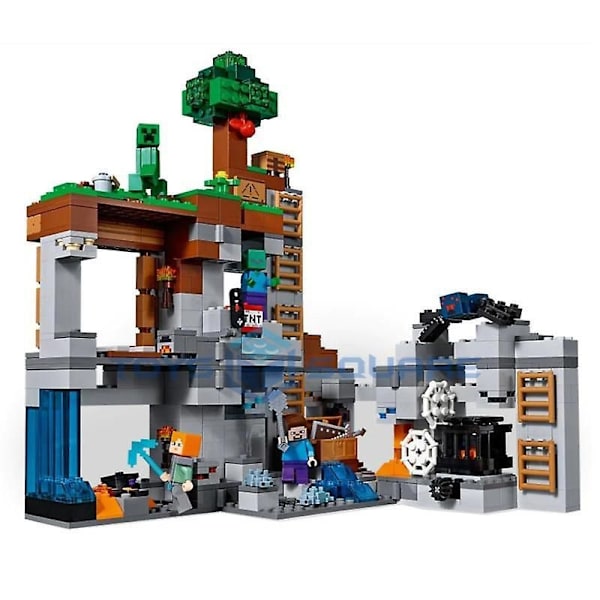 The Bedrock Adventures Modell Byggklossar Med My World Actionfigurer Tegelstenar Set Gåvor Leksaker För Barn Pojkar Flickor