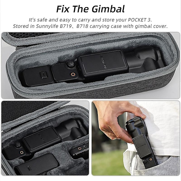 SUNNYLIFE OP3-Z754 för DJI Osmo Pocket 3 Gimbal Plastskydd