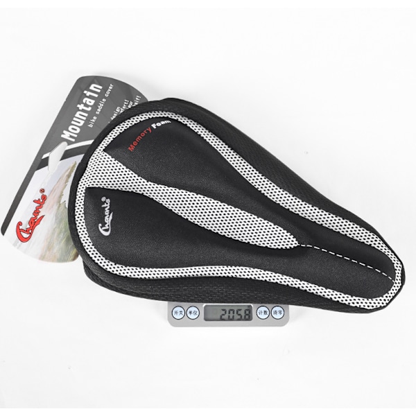 (Ca. 30 × 15 cm × 4 cm) Silikone cykelpude, cykeludstyr, tilbehør, mountainbike sadelbetræk