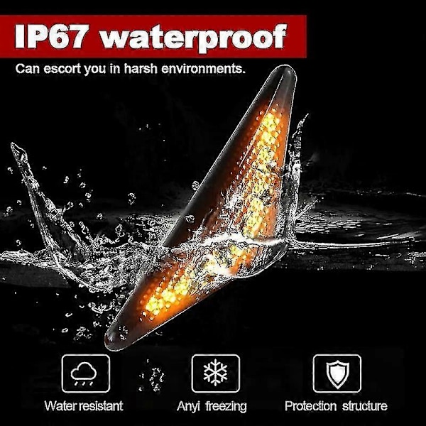 Flytande Sidomarkeringsljus LED Dynamiska Sidomarkeringsblinkers Blinklampa För Ford Mondeo 3 Mk3 Focus 1 Mk1 2pcs Dynamic