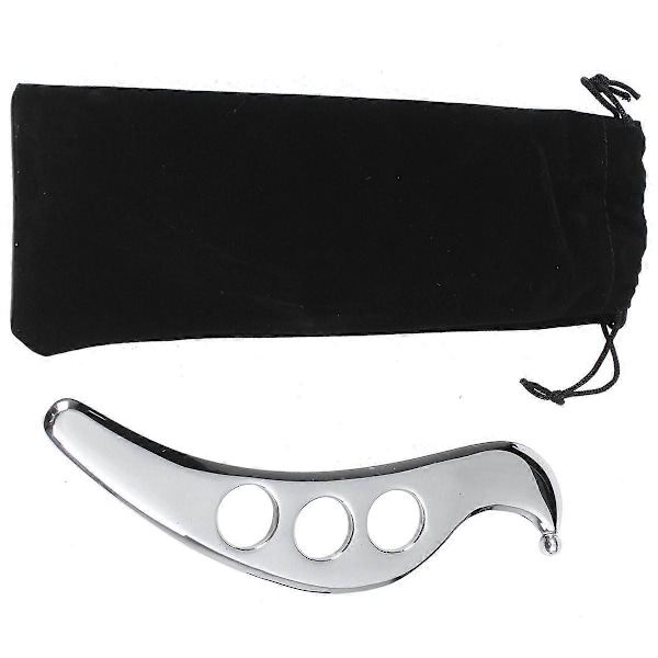 Gua Sha Guasha Plade Massager Værktøj i Rustfrit Stål Skrabende Fysioterapi Løs Muskel Meridian Massage Maskine SPA Board Værktøj
