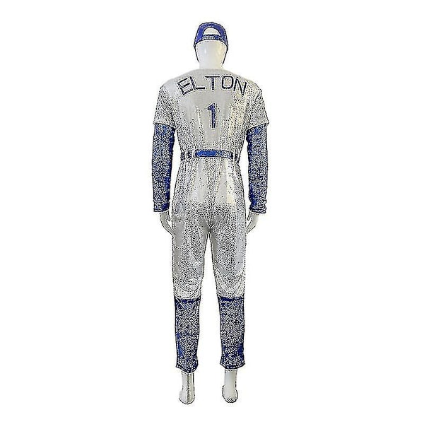 Aikuisten Cosplay Body Rocketman Elton John Puku Baseball Un XXL