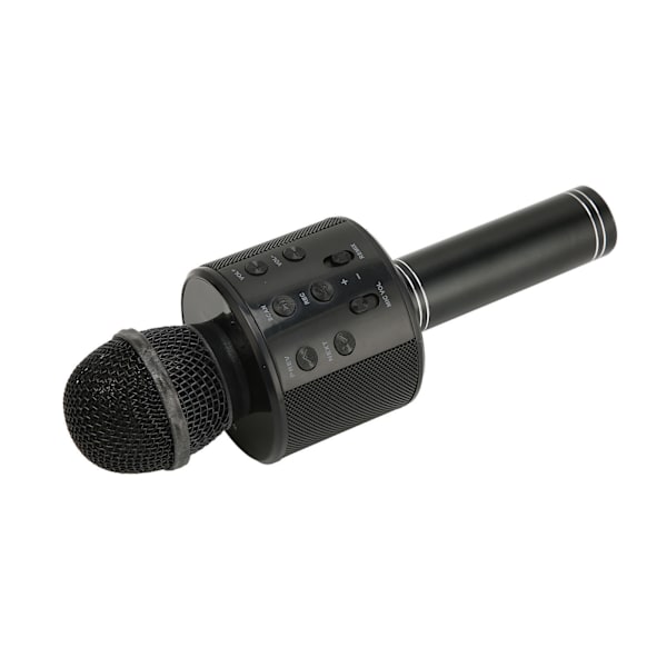 Trådløs Bluetooth Mikrofon Bærbar 4 i 1 Multifunktionel Støjreducerende Karaoke Mikrofon til Hjemme KTV Fest Bil Sort{ee]