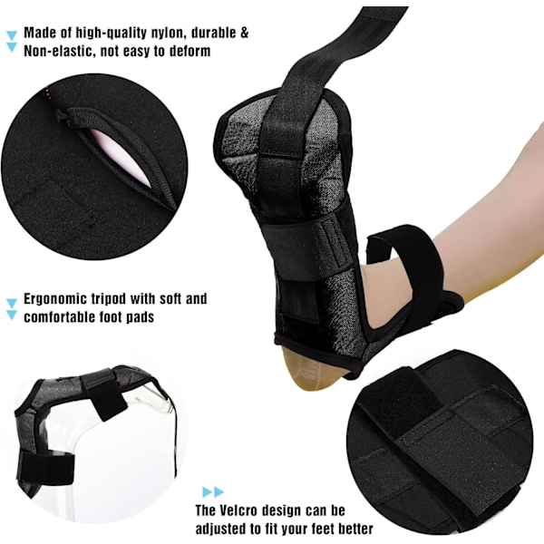 Flex Strap, Tøyestrikk Yoga Strikk for tøying med løkker, Fascia Stretcher Flex strikk for Pilates Kroppstrening