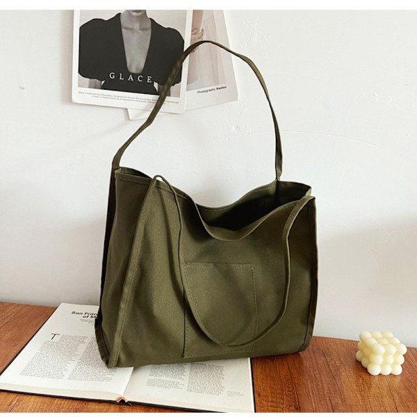 Shoppingväska Canvasväska GRÖN green