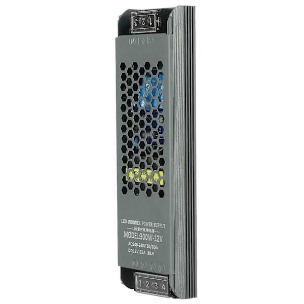 2024 LED Strømforsyning AC200?240V DC12V 300W Lavspent Transformator Adapter for Innendørs og Utendørs LED Lys
