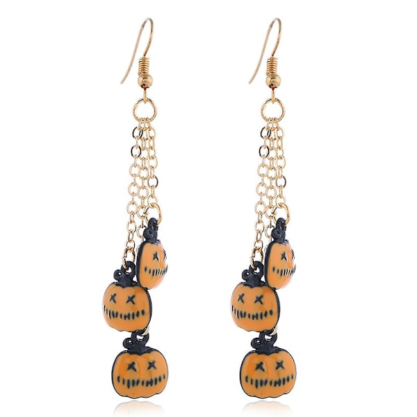 Halloween-korvakorut Kurpitsa Vampyyrihuulille Pitkä Tupsuketju Riippuvat Korut