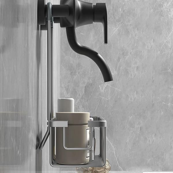 Shower Shelf without Drilling - Hanging Shower Caddy for Shampoo & Soap, Bathroom Storage Silver