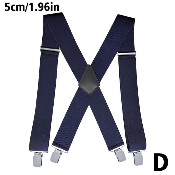 Sorte Justerbare Bukseholdere Unisex Elastiske Blå One-S blue oen-size