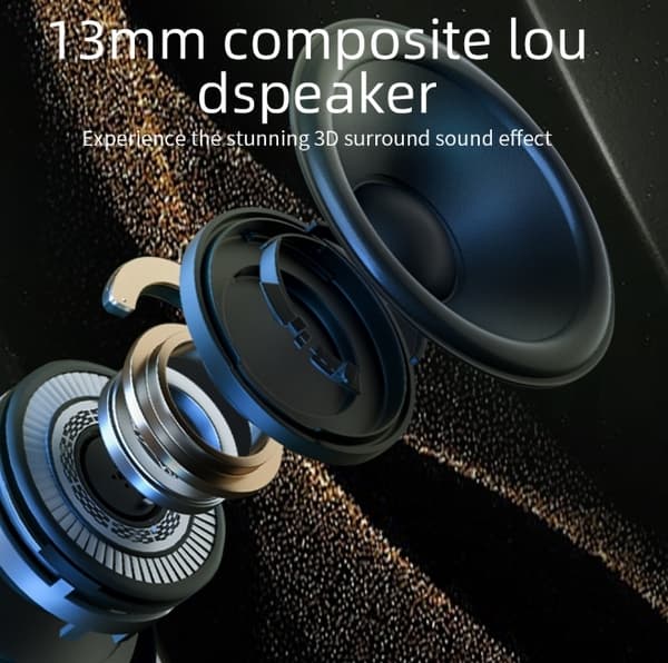 Trådløse ørepropper Bluetooth 5.4 med støyreduksjon LED-strømdisplay AI Smart Oversettelseshodetelefoner Svart