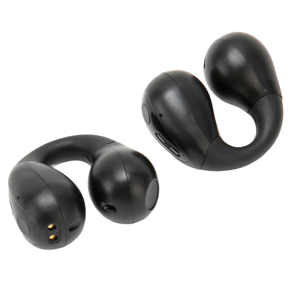 Öppna öra Bluetooth hörlurar Benledning Stereo brusreducerande Touch Control Clip On Trådlösa hörlurar Svart