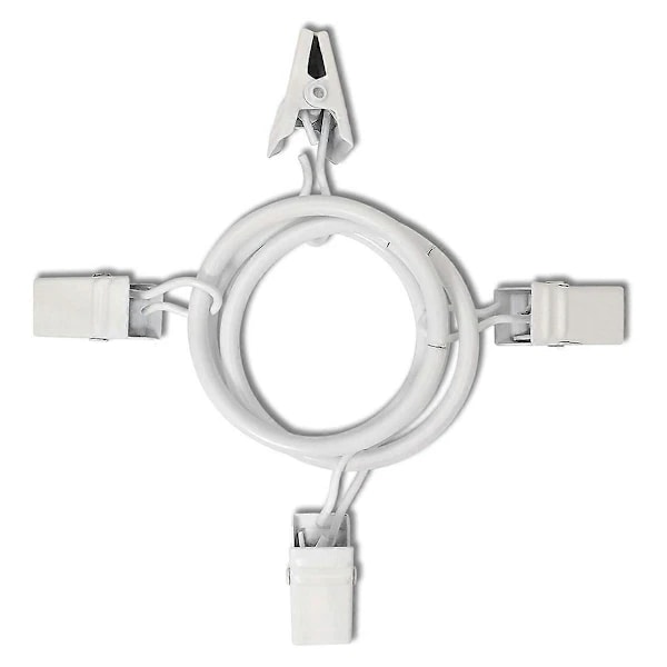 40 Pcs Curtain Rings with Clips, Drape Clips with Rings, Drape Rings 3.2 cm Inner Diameter