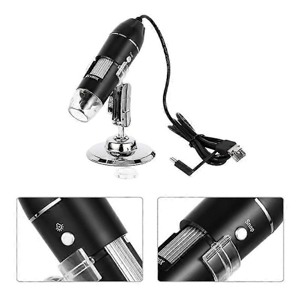 1600X Digitalt Mikroskopkamera 3-i-1 USB Bærbart Elektronisk Mikroskop for Lodding LED Forstørrelsesglass for Ce{EE}
