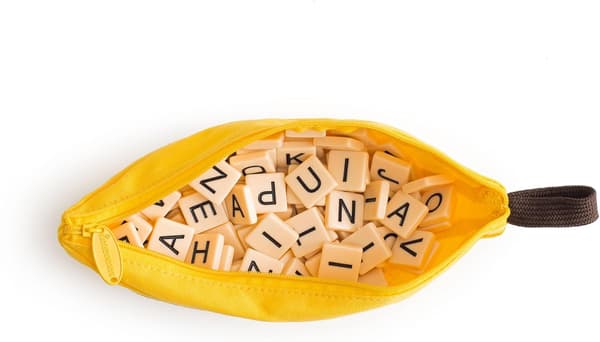 Bananagram | Ordspill | Alder 7+ | 1-8 spillere | 15 minutter spilletid