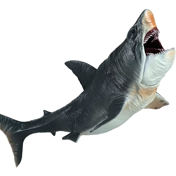 Stor Megalodon Haj Leksak, Plast Havsdjur Figur, Realistisk Havsmonster Leksaksfigur{EE}