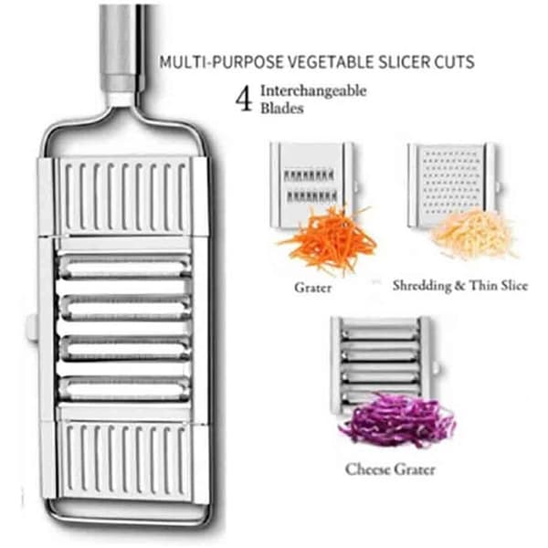Multifunctional Cutter Stainless Steel Grater Peeler Set Cheese Grater Cabbage Grater Kitchen Utensils 4 In 1
