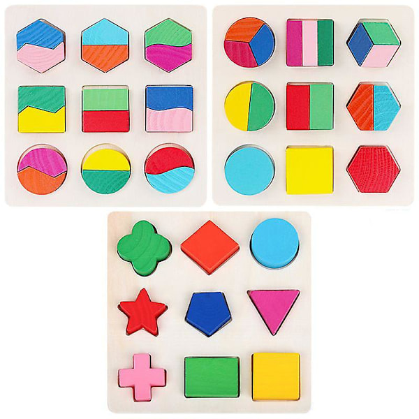 pcs Shape Recognition Board Boys And Girls Enlightenment Kindergarten Board Game Children Wooden Toys Baby Early Education Educational Building Blocks