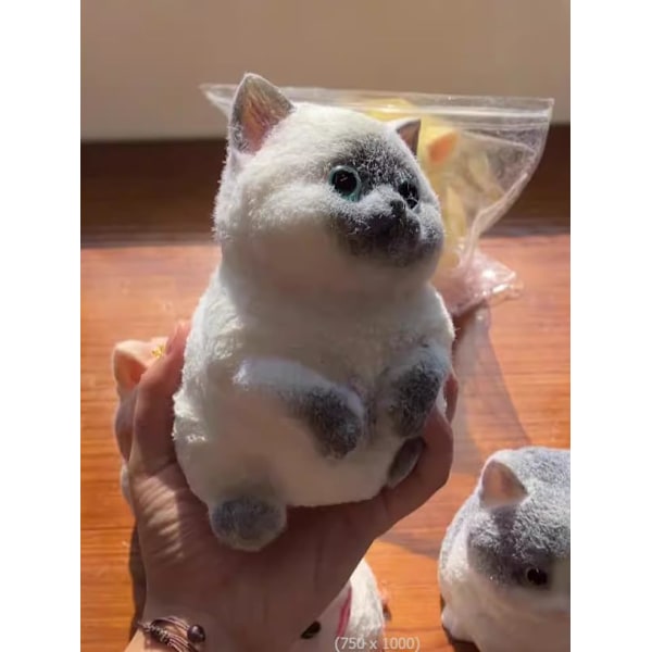 Stor Taba Squishy Katt, Taba Katt Squishy Klämleksaker, Bedårande Squishy Katt, Squishy Gummikatt, för Fest och Födelsedag Eller Jul (Lyckokatt)