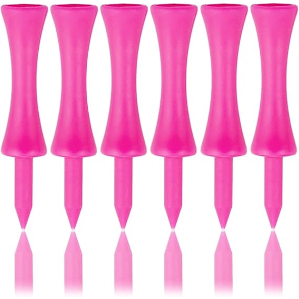 Pink Plastic Golf Tee 57mm 100 Count Castle Golf Tee 2-1/4 Inch