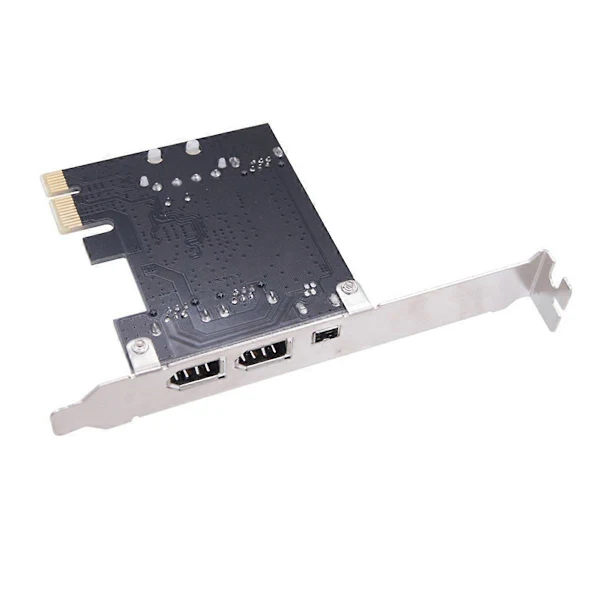 PCI-E 1X 1394 4-portars DV HD Video Capture Card Firewire-kort 800/400/200/100Mbps Stöder Hot-Swapping