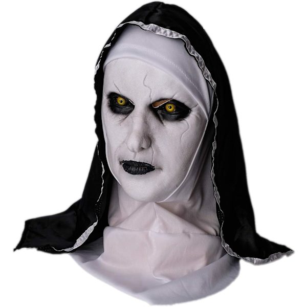 Nonne Skræmmende Latex Maske, Halloween Fest Skræmmende Helhoved Kostume