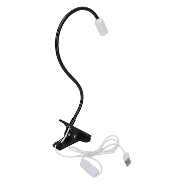 6W Stor Chip UV LED Skrivebordslampe med Fleksibel Svanehalsklemme 360 Graders Roterende Håndfri Clip-on Neglelampe{EE}