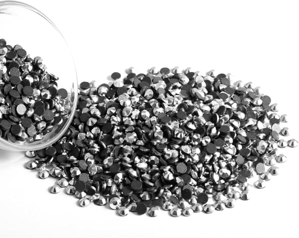 8000 Hotfix-strass, silverhematit, SS6, 1,9-2,1 mm för kläder och hantverk silverhematit Silver Hematite SS6