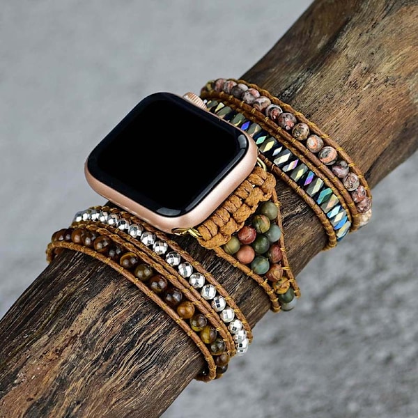 Bohemiskt klockarmband kompatibelt med Apple Watch 38mm/40m