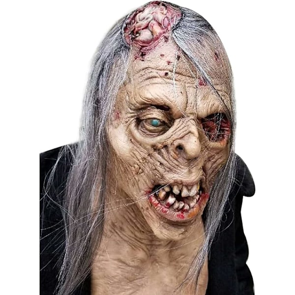 Skräck The Walking Dead Zombie Mask Läskig Halloween Kostym Skräck Blodig Vuxen Halloween Dekoration Rekvisita
